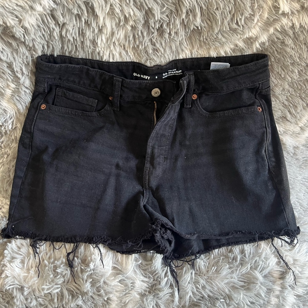 Old Navy High Rise Black Jean Shorts